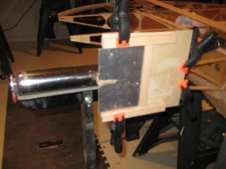 Router jig for cutting slots in trailing edge.