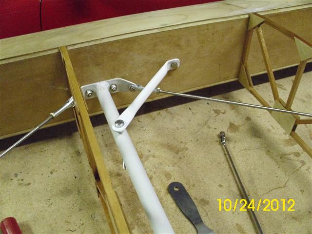 The idler brace attached.